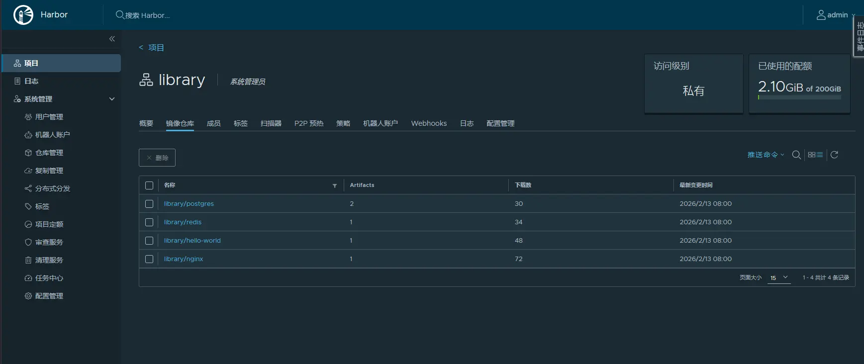 自建dockerhub，harbor部署流程以及使用方法